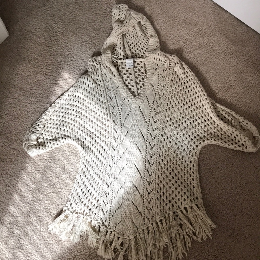 American Rag crochet poncho